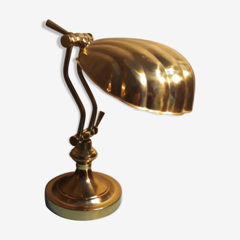 Lampe coquille en laiton, 1970