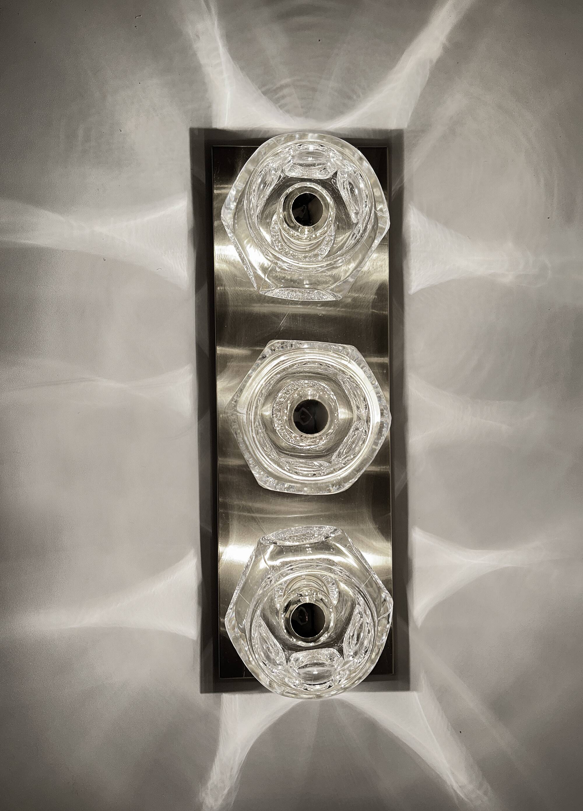 Pair of XXL Vintage Space Age Wall Lights