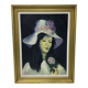 S.foulon - Oil on canvas framed, Woman in hat