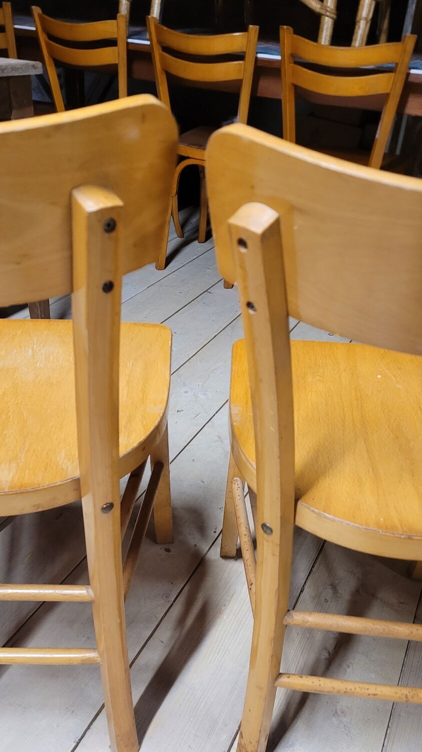 Pair of old bistro chairs, 1950s