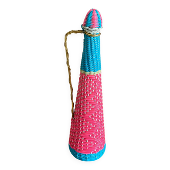 Bouteille scoubidou vintage