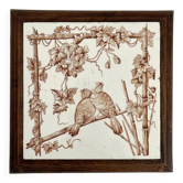 Dessous de plat terre de fer oiseaux « Le Favori » Longwy