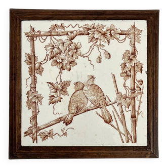 Ironstone bird trivet “Le Favori” Longwy