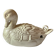 Large duck soup tureen in Italian slip