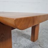 Elm coffee table by Luigi Gorgoni, 80s