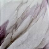 Old opal glass lampshade with up and down movement