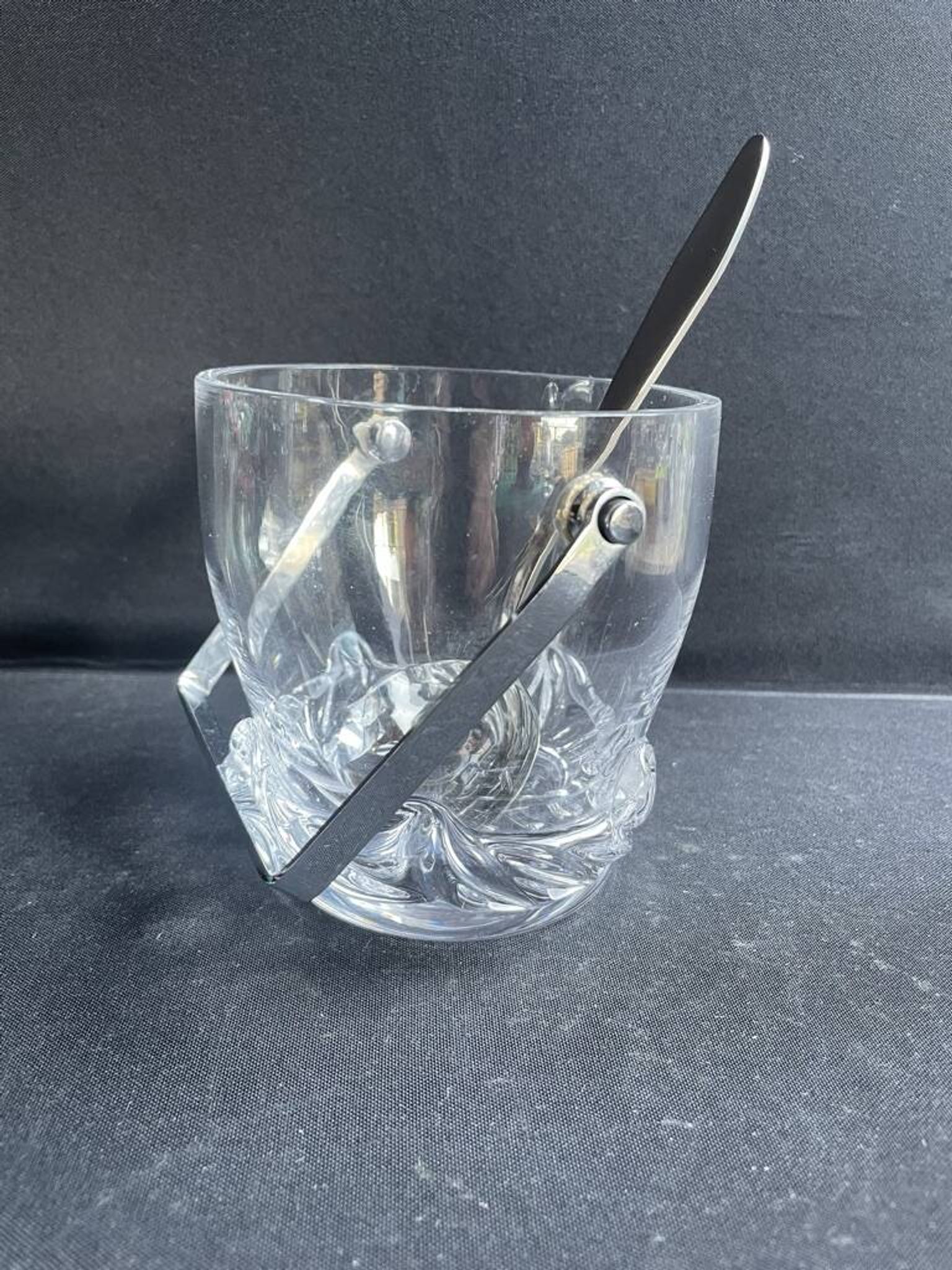 Seau à glace avec cuillère Daum Sorcy