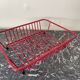 Plasticized metal dish rack