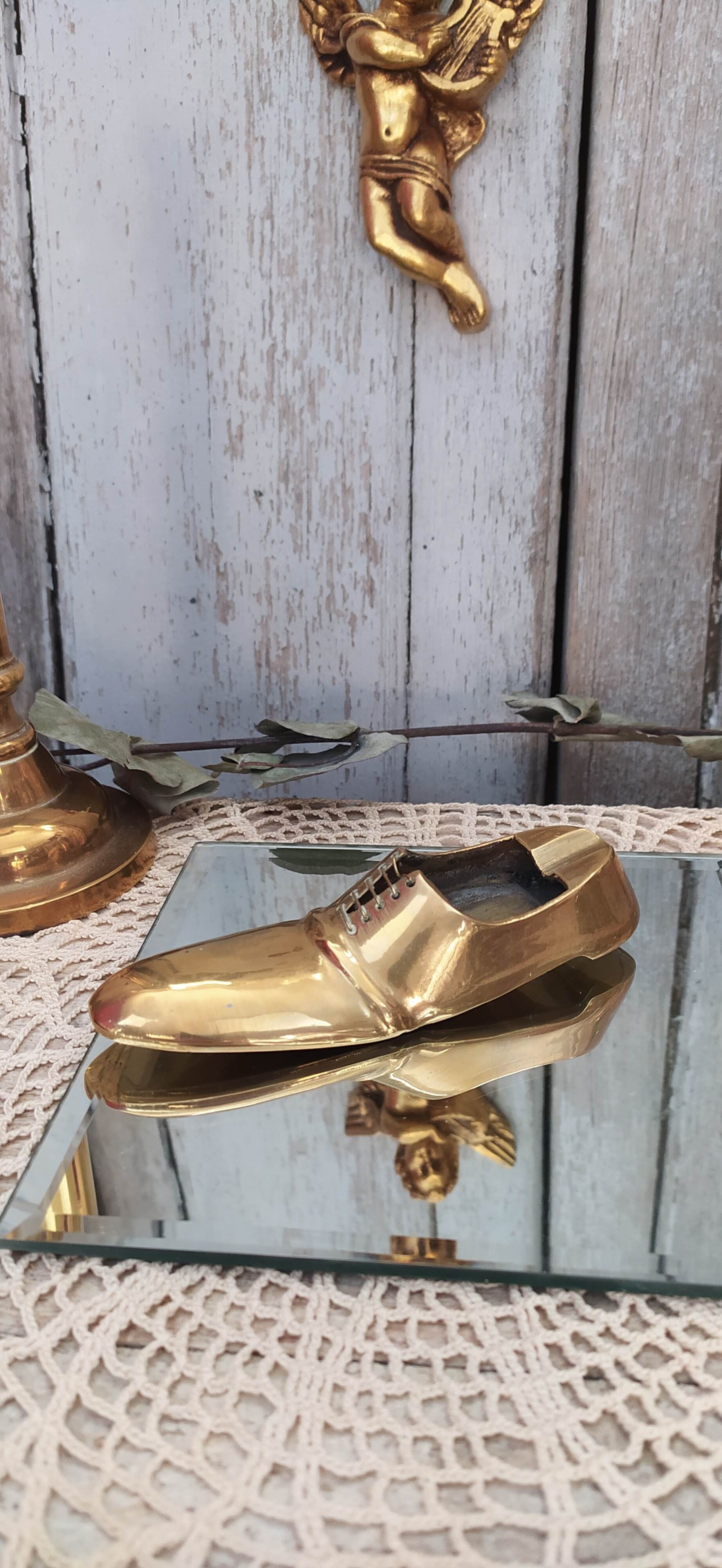 Vintage brass ashtray