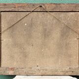 Oil on panel, fishing port, signed 0. Jacquelin