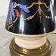 Art Deco table lamp in glazed and gilded porcelain, 20th century