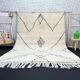 Handmade pure wool beni ourain rug, size 200x300 cm.