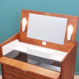 Teak dressing table, Scandinavian design, 1960s, manufactured by SW Finland