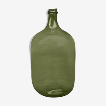 Green and oval demijohn