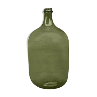 Green and oval demijohn