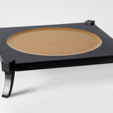 Handcrafted square tray in solid greek walnut