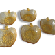 Amber vintage Apple cups