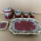 Set of De Bruyn Fives Lille ceramic pots