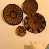 Vintage wall baskets Africa