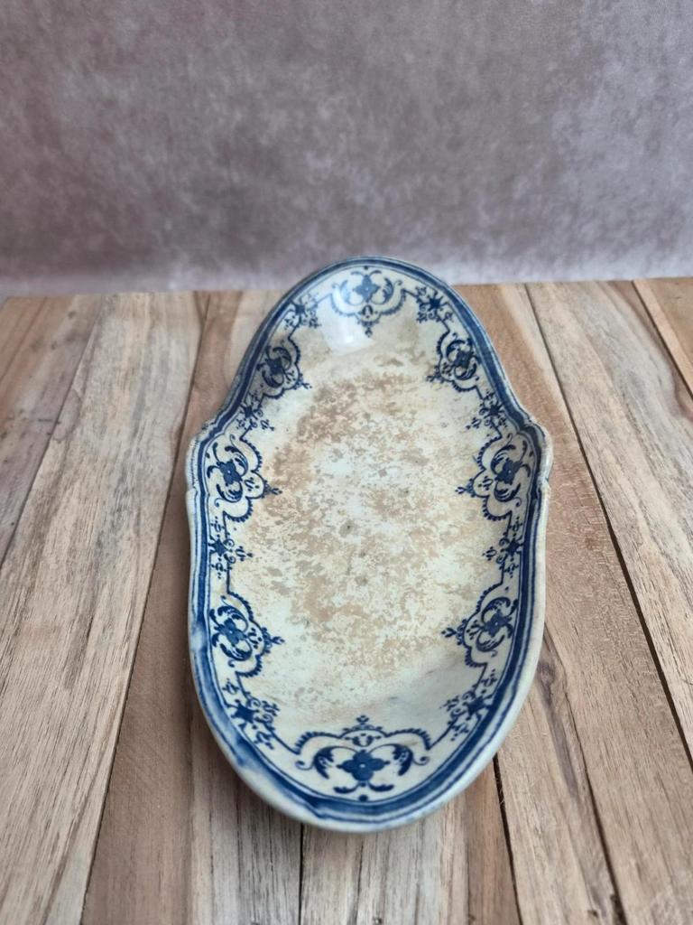 Old Ravier Jules Veillard Bordeaux Moustier decoration – Ironstone 19th century