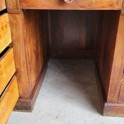 BUREAU A 9 TIROIRS EN NOYER 1900