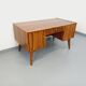 Double-sided executive desk in vintage Scandinavian style made of rosewood.