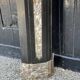 Fireplace in black Belgian marble and grey Ardennes marble, 18th century