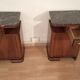 Tables de chevet italiennes Art Déco en noyer, Set de 2