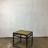Nesting tables ceramic wrought iron