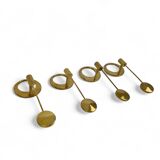 Pair of Scandinavian brass wall candlesticks by Arthur Pe, Kolbäck, Sweden
