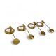 Pair of Scandinavian brass wall candlesticks by Arthur Pe, Kolbäck, Sweden