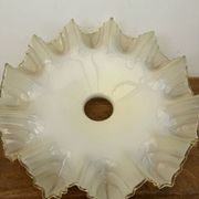 Vintage pleated glass lace lampshade ceiling light