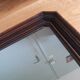 Art Deco mirror molded wood 69 x 49