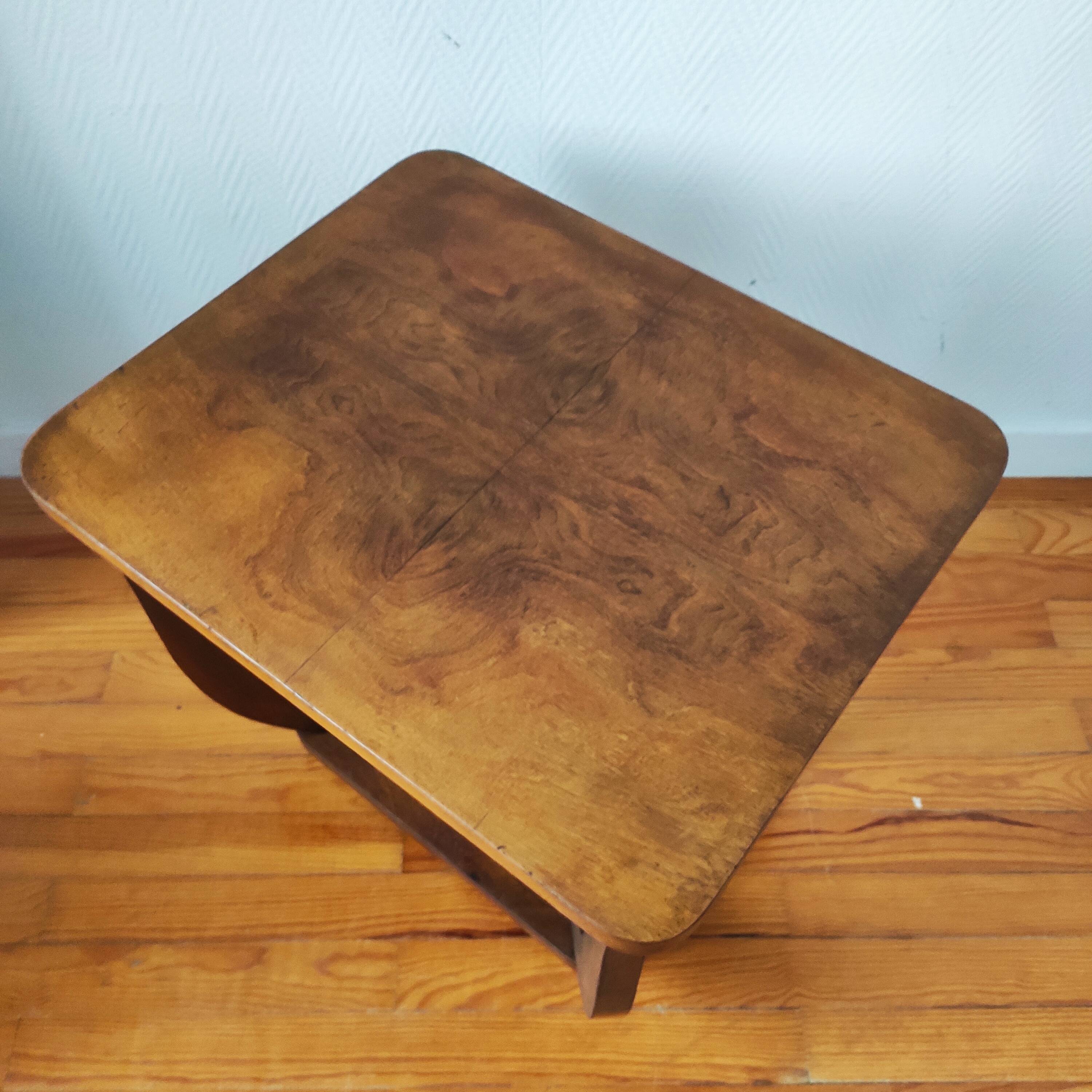 Art Deco wooden side table, circa 1940