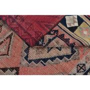Tapis couloir en laine et coton fait main Oushak turc des années 1970, 84x308.