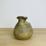 Vase boule forme libre grès vintage