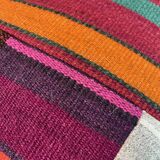 Vintage turkish kilim cushion cover , 40 x 40 cm