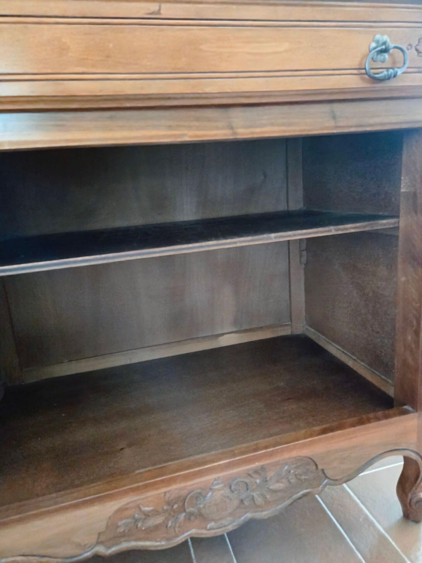 Small sideboard / Walnut sideboard in Louis XV style