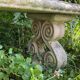 Vintage stone garden bench