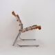 Vintage  Leather and chrome Tubular Lounge Sling Chair, 1960s