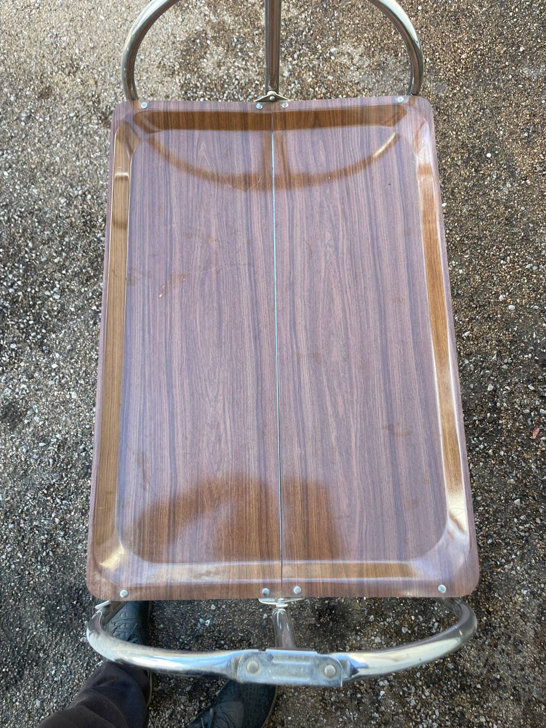 Vintage folding trolley with wheels