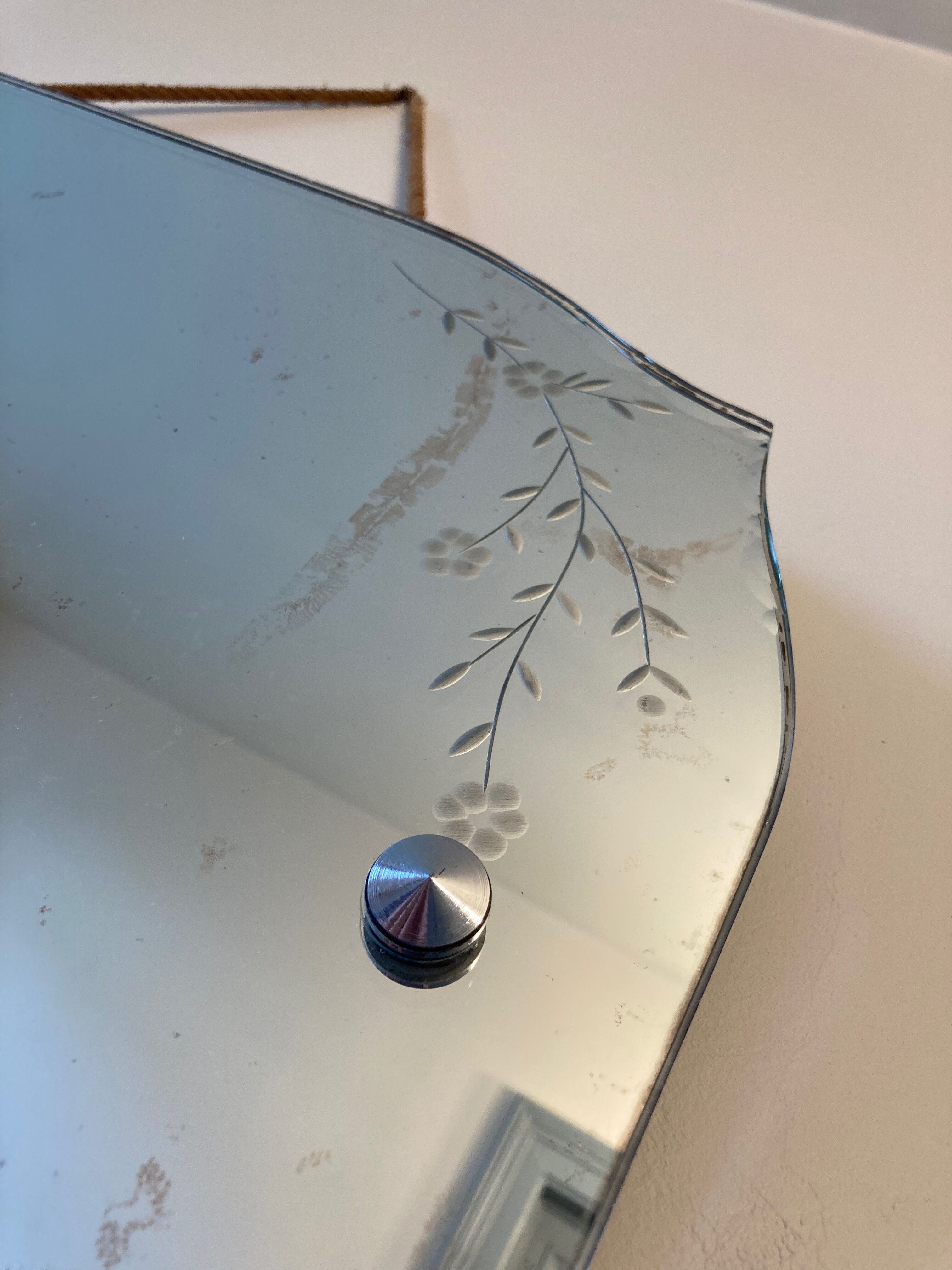 Antique chiseled mirror 60 X 40cm