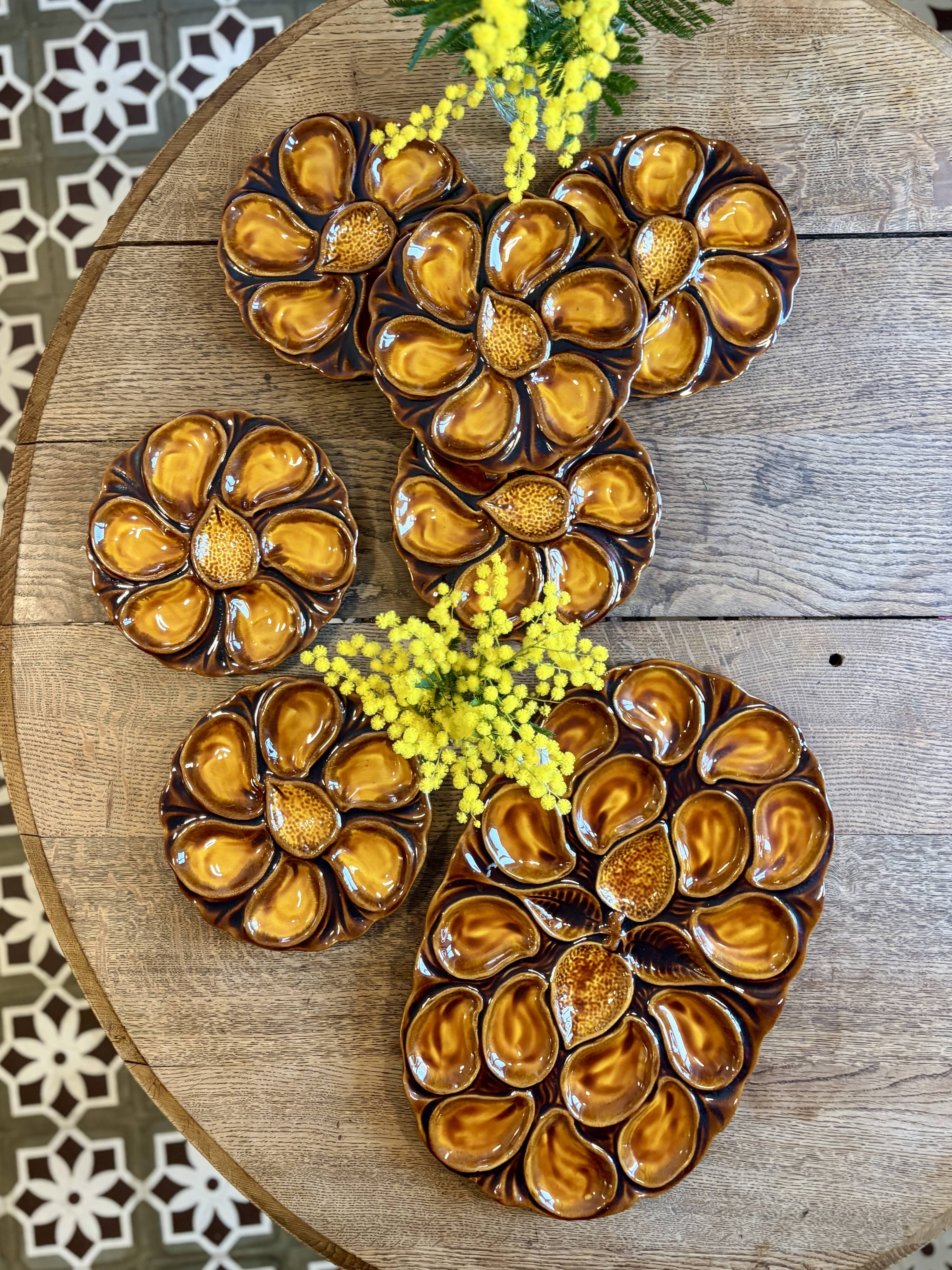 Vintage oyster service Vallauris