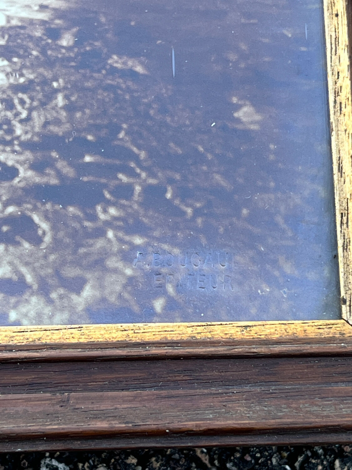 Old photograph from 1920 signed by Alexandre Bourgault, an Orientalist.