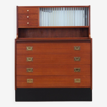 Teak secretary, Danish design, 1970s, production: Denmark