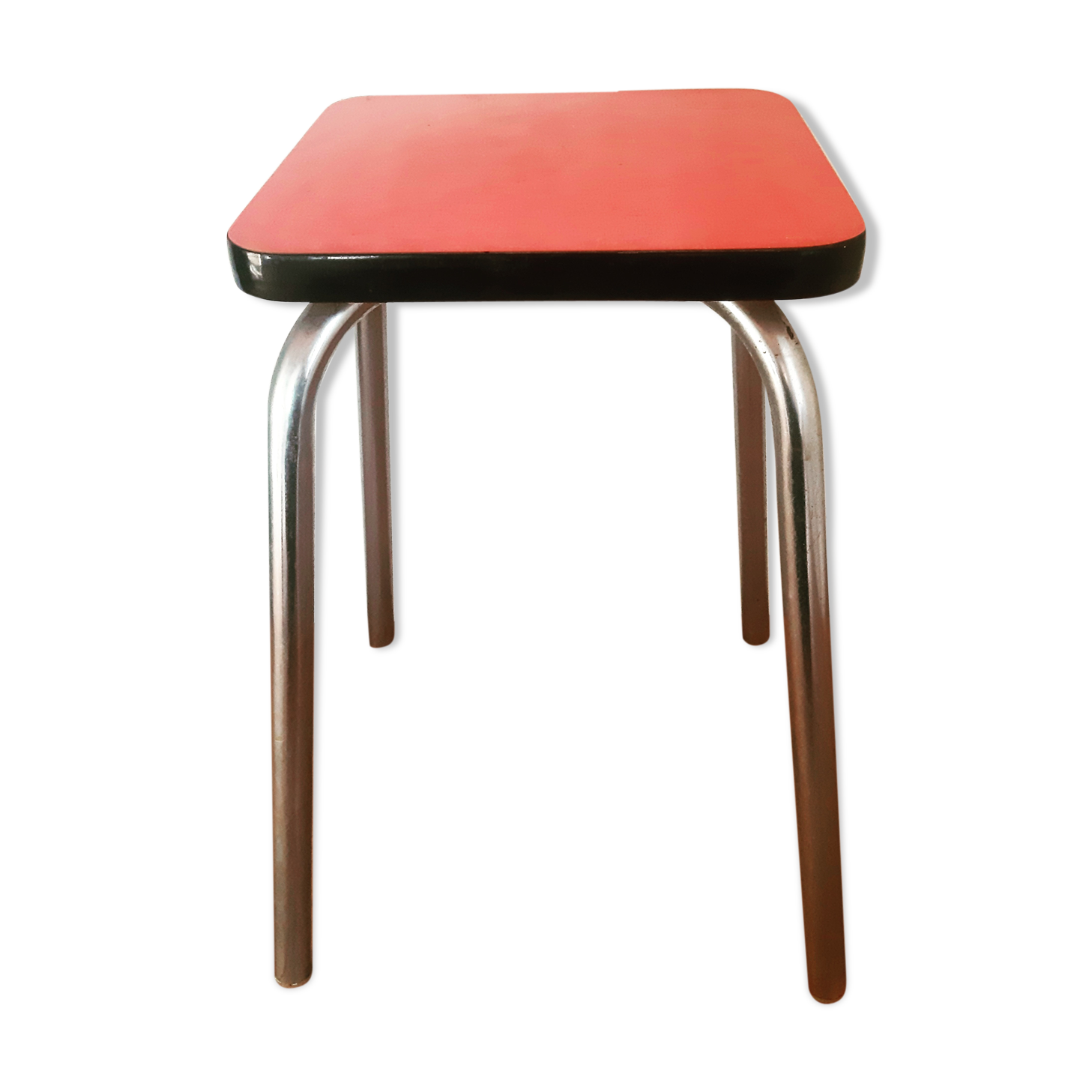 Pink formica tab from the 1950s