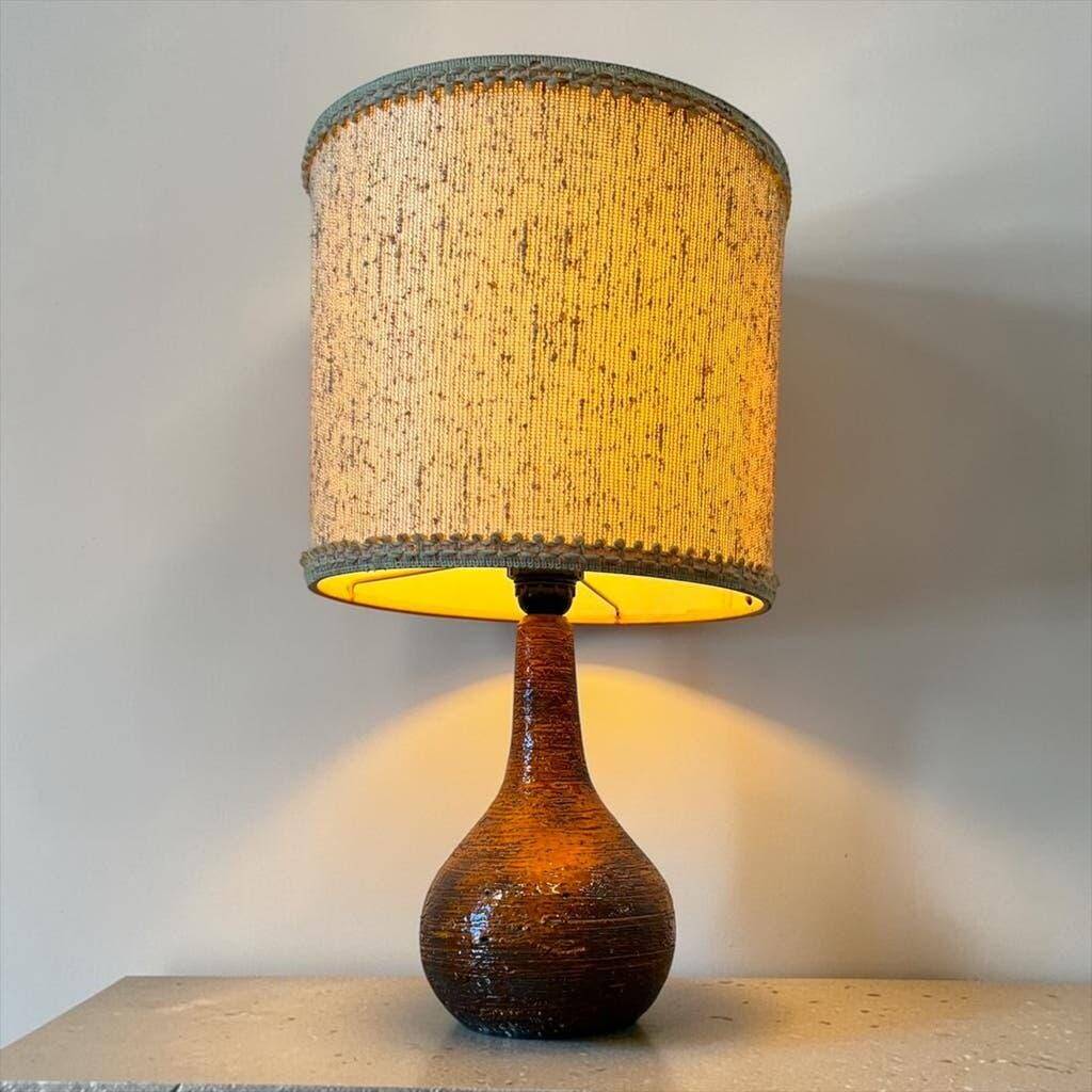 Lampe de table vintage orange à lave Krösselbach