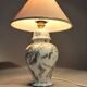 Fine porcelain lamp, hand-painted decoration. Laure Selignac, Paris.