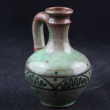 Vase soliflore 10cm signed "K" ceramic, pitcher