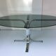 Vintage glass coffee table